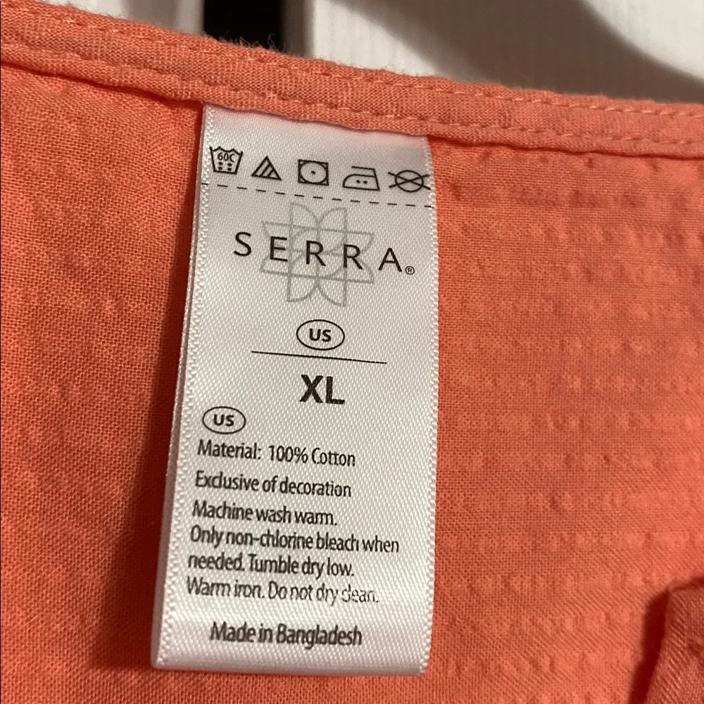 Tailor vintage NWT plaid pajama pants & Serra dusty orange SLEEP top LARGE - Picture 14 of 15